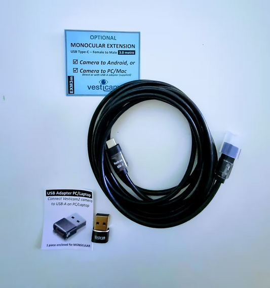 Vesticam Data Extension Lead (Monocular)3m